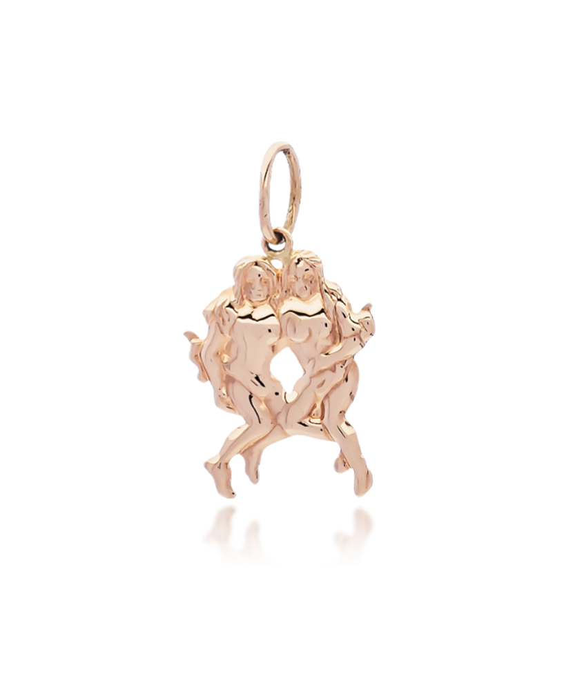 Gold pendant  "Gemini "
