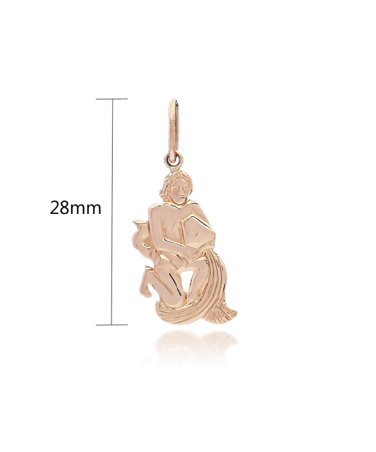 Gold pendant  "Aquarius "