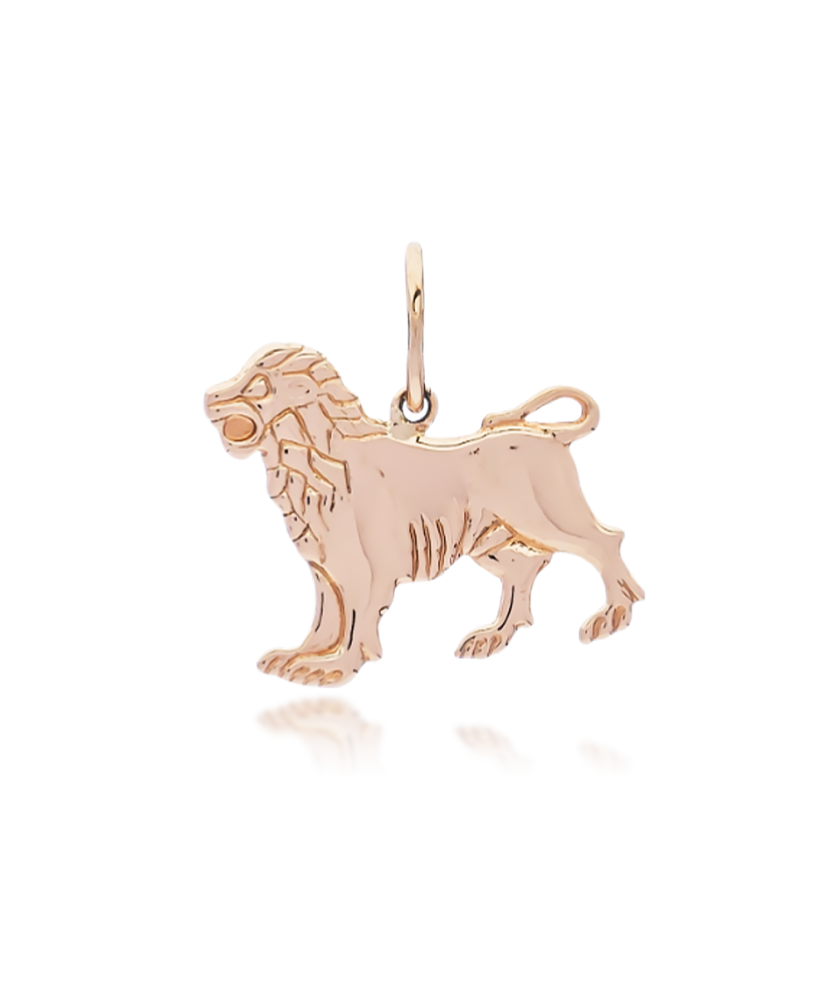 Gold pendant  "Leo "