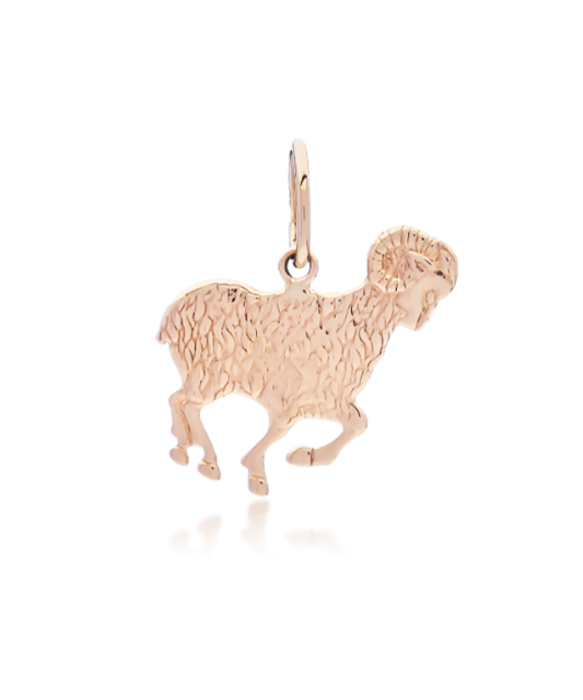 Gold pendant  "Aries  "