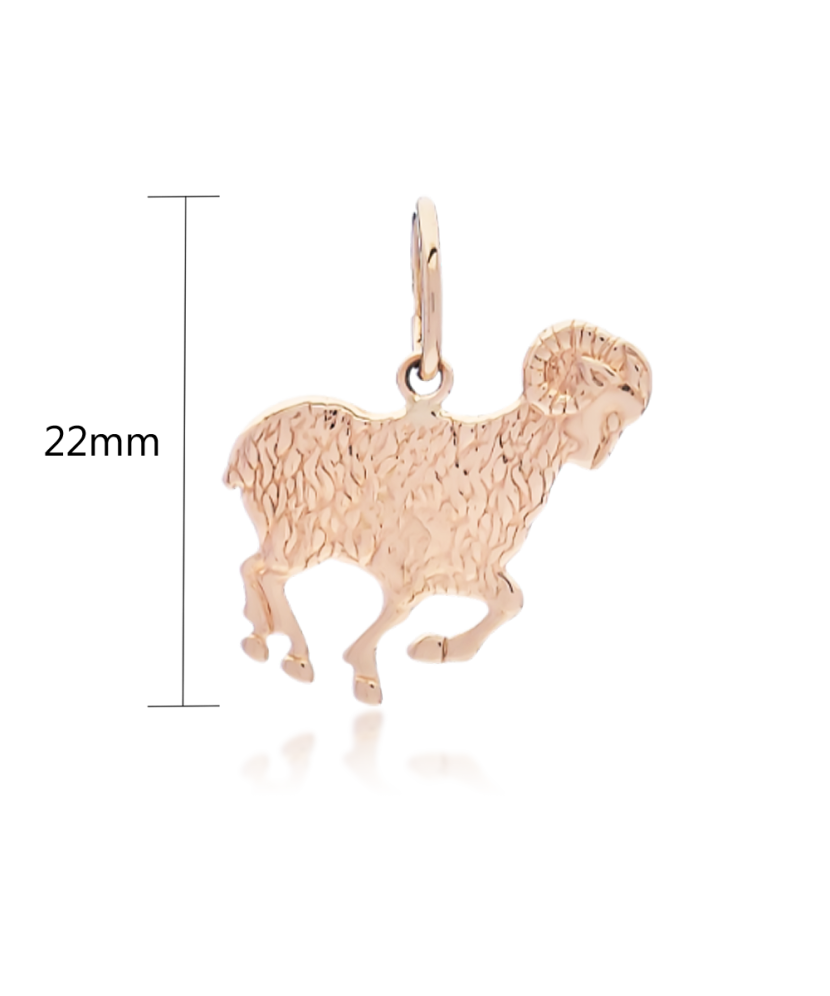 Gold pendant  "Aries  "