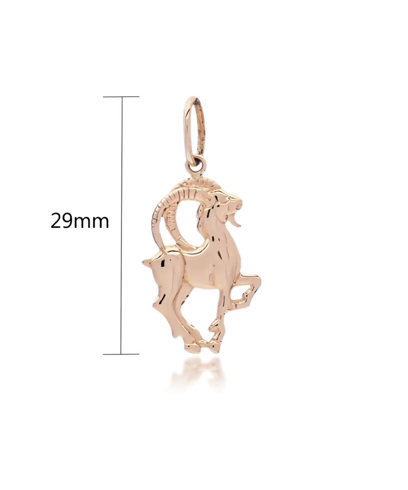 Gold pendant  "Capricorn "