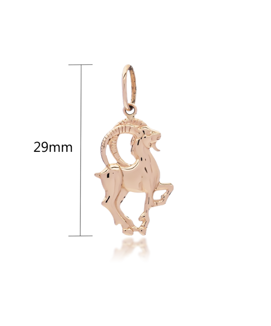 Gold pendant  "Capricorn "