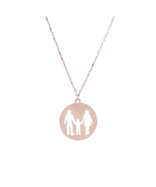 Gold chain with pendant "Family"