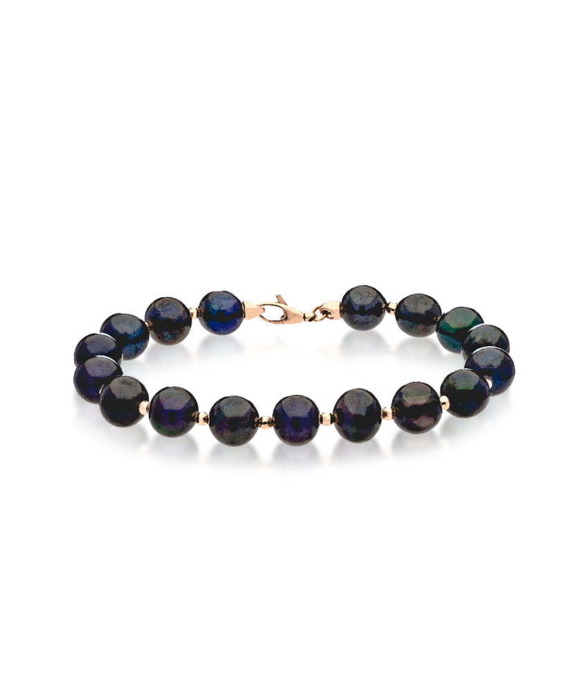 Pearl braceletwith gold