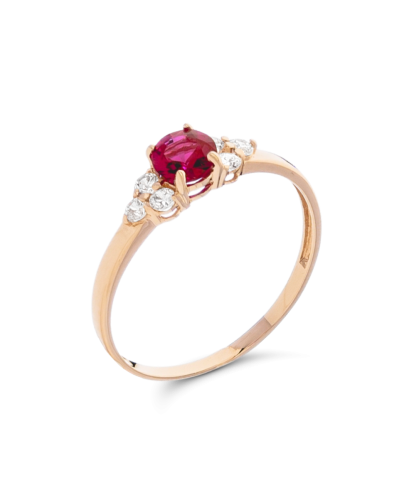 Auksinis žiedas su cirkoniais  - Goldinga