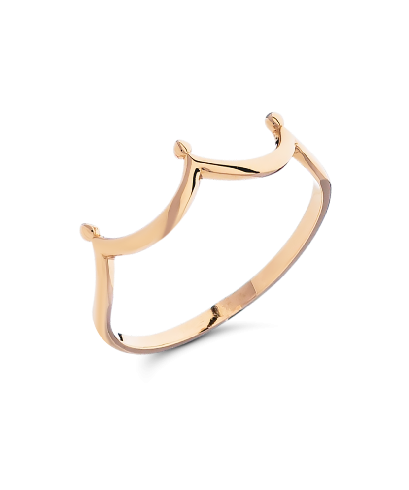 Gold ring "crown"