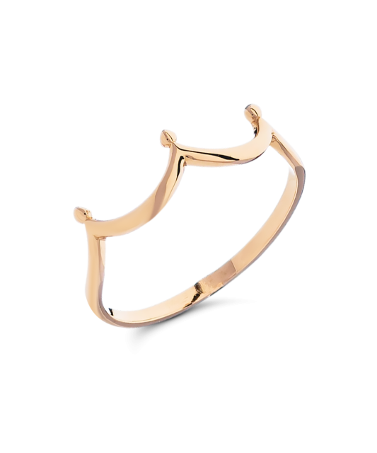 Gold ring "crown"