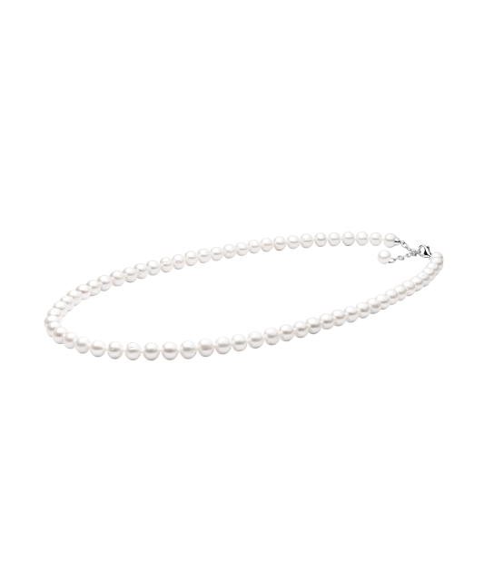 Pearl necklaces with sterling silver