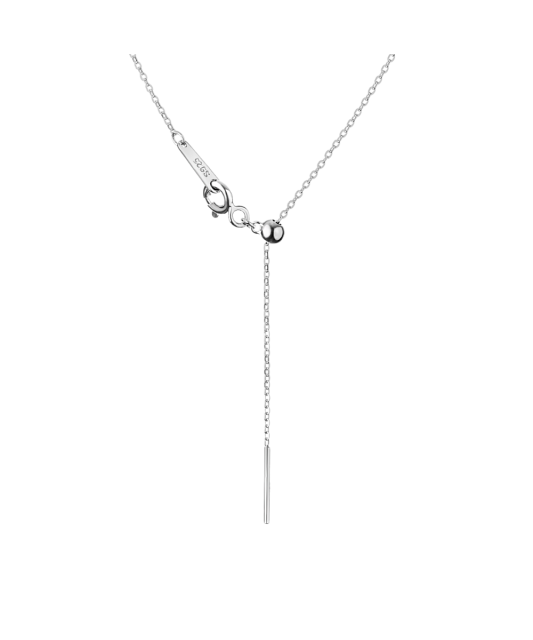 Sterling silver chain with onyx pendant