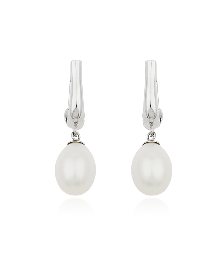 Sterling silver earrings with pearls