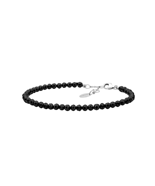 Bracelet with spinels and silver