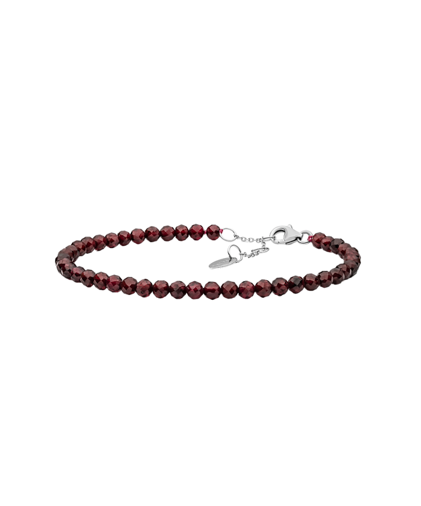 Bracelet with garnets and silver