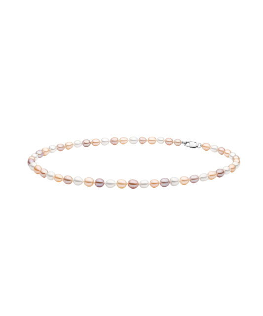 Pearl necklaces with sterling silver