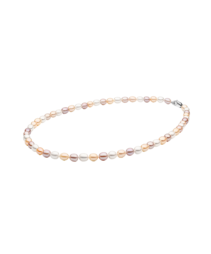 Pearl necklaces with sterling silver