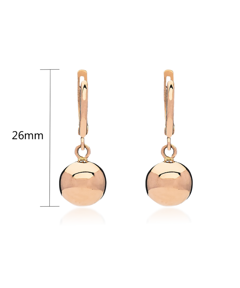 Gold earrings "bubbles"