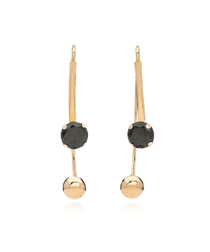 Auksiniai auskarai su cirkoniais  - Goldinga