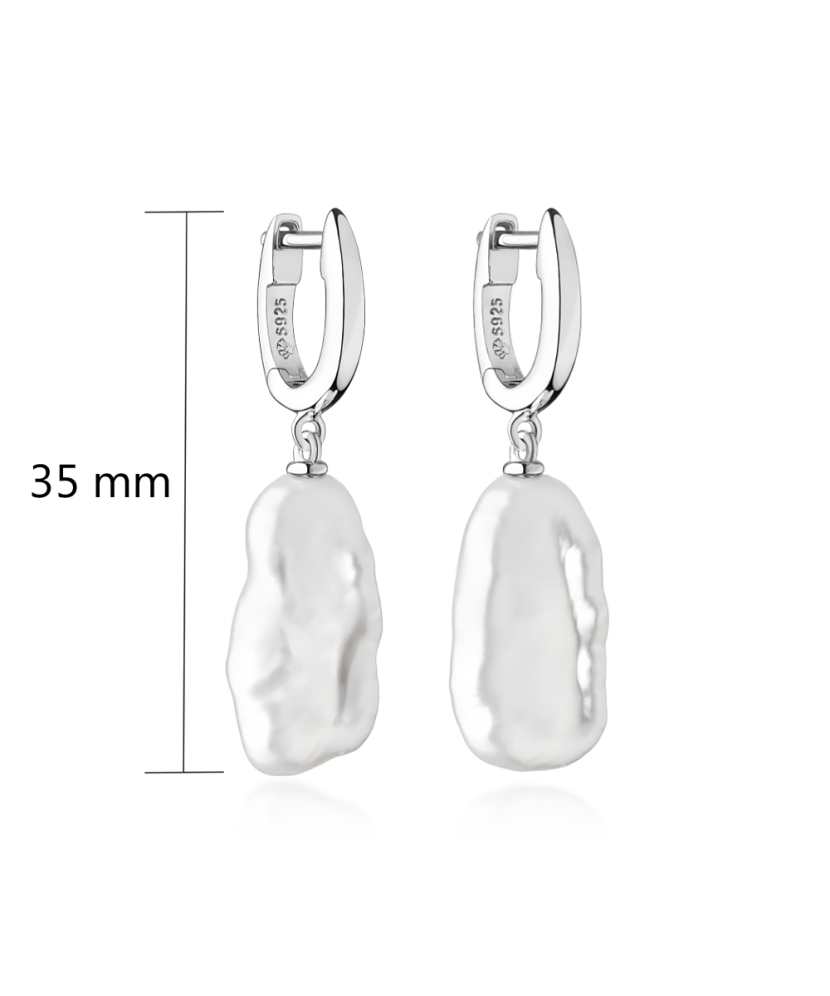 Sidabriniai auskarai su perlais  - Goldinga