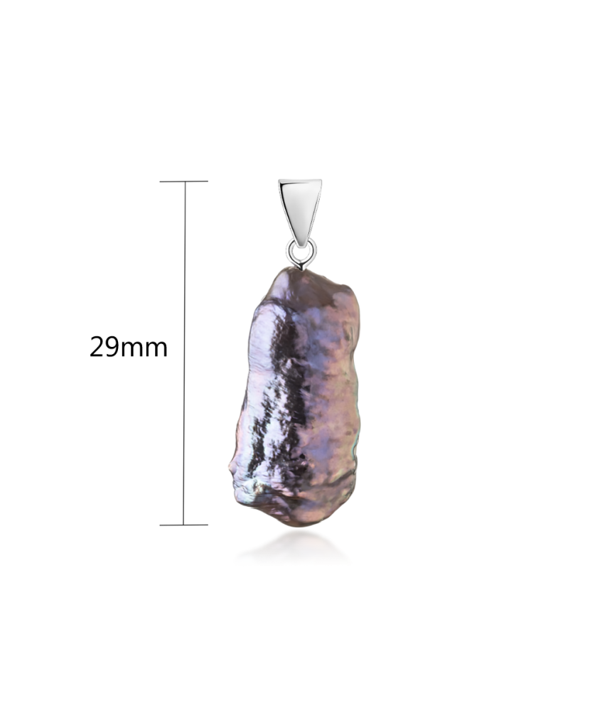 Sterling silver pendant with pearl