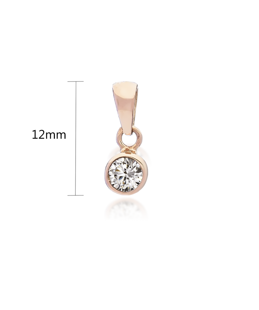 Auksinis pakabukas su cirkoniu  - Goldinga