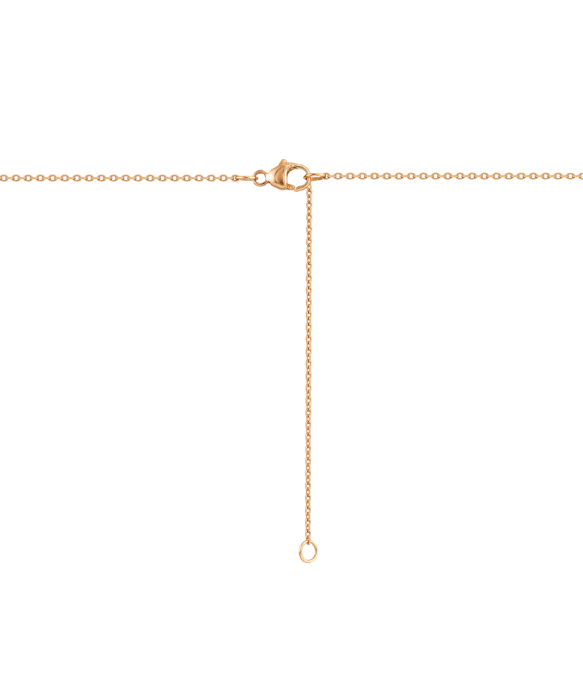 Gold chain with diamond pendant "Heart"