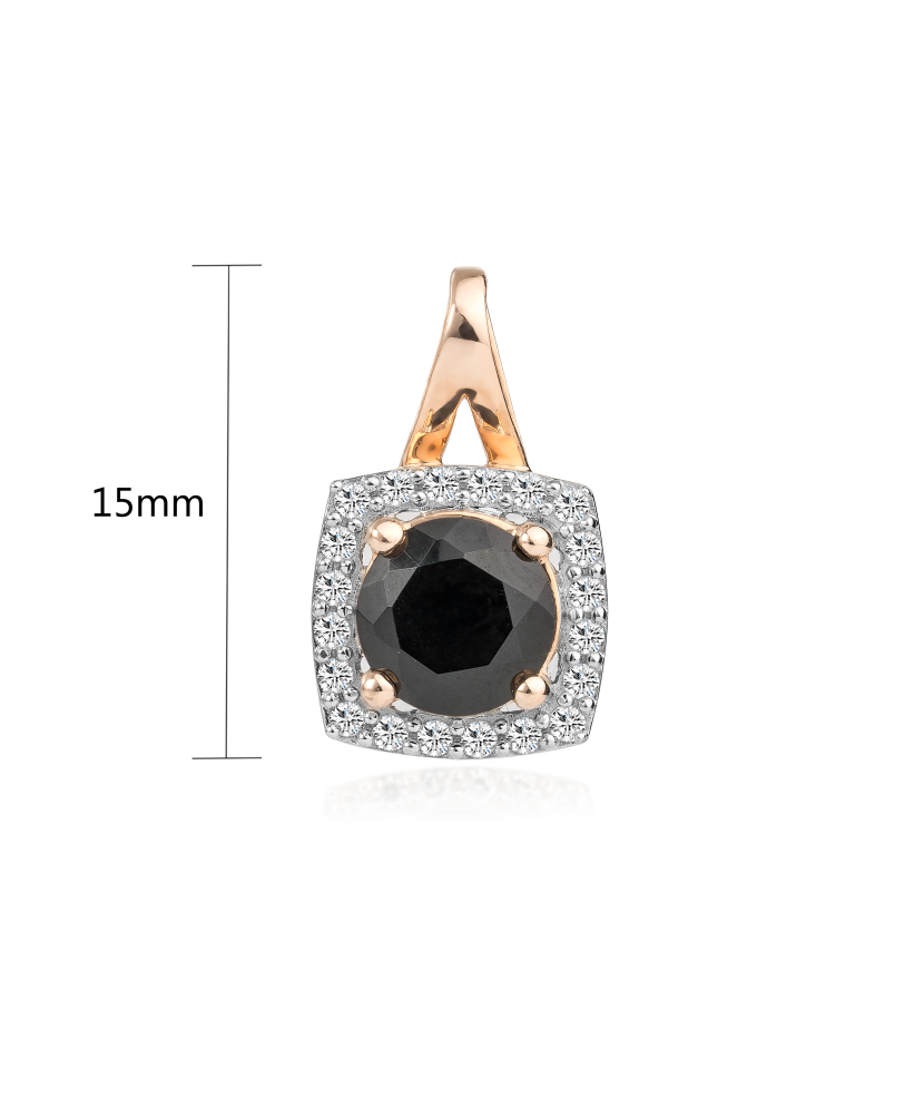 Kultainen riipus timantilla ja spinellillä