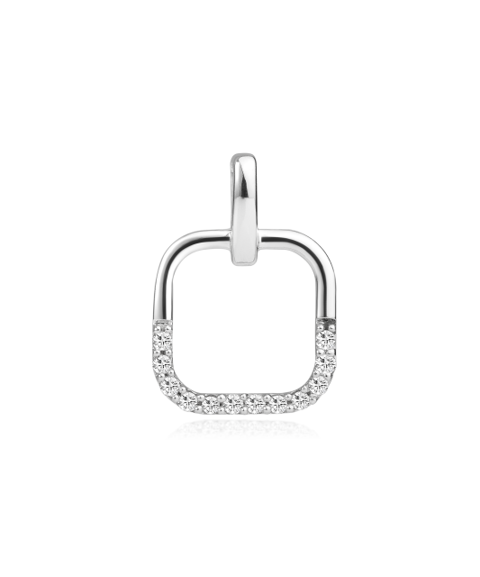 White gold pendant with diamonds