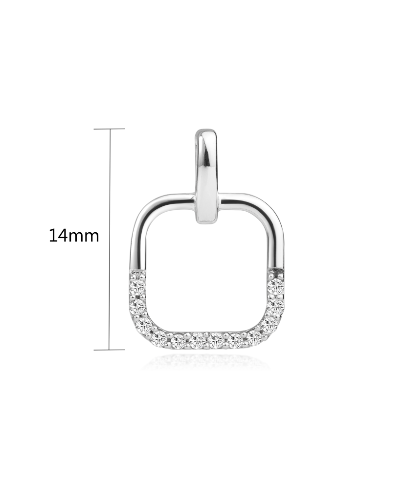 White gold pendant with diamonds 2