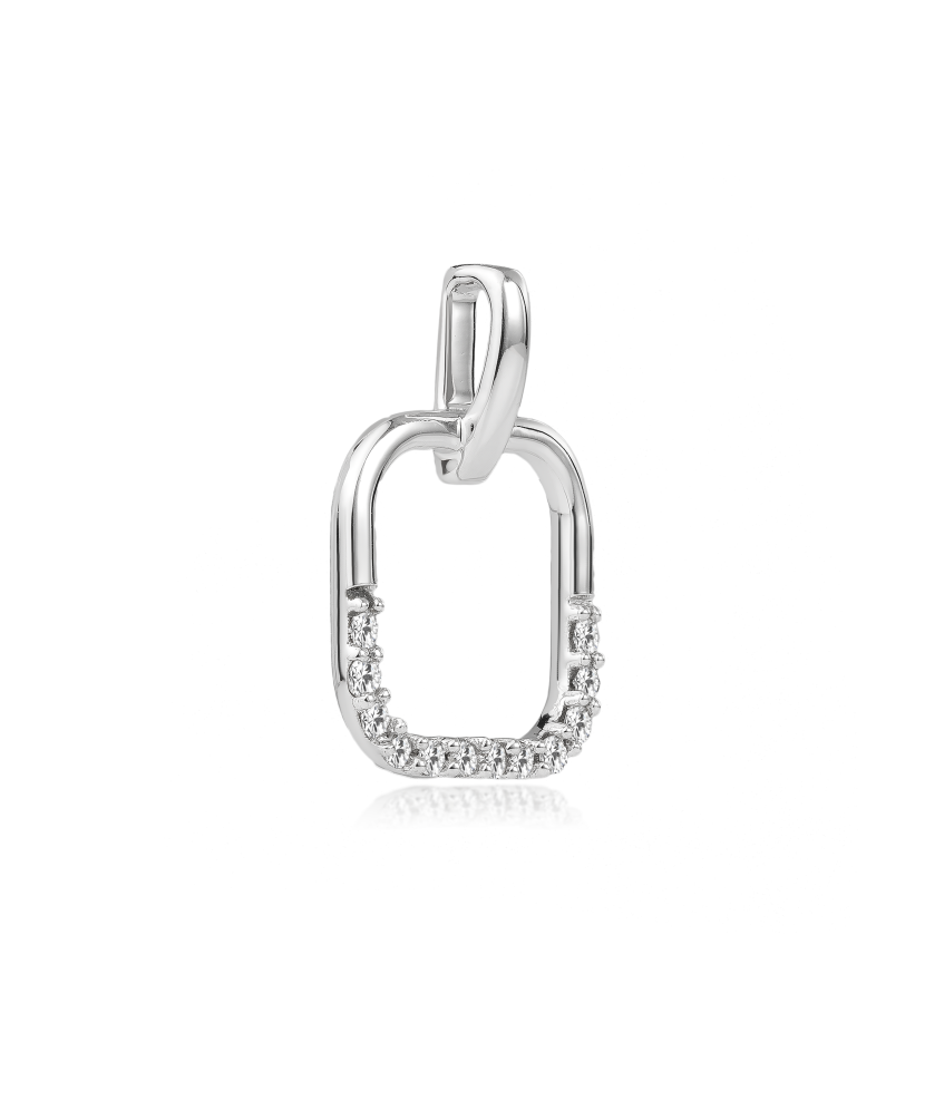 White gold pendant with diamonds 2