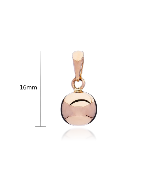 Gold pendant "Bubbles"