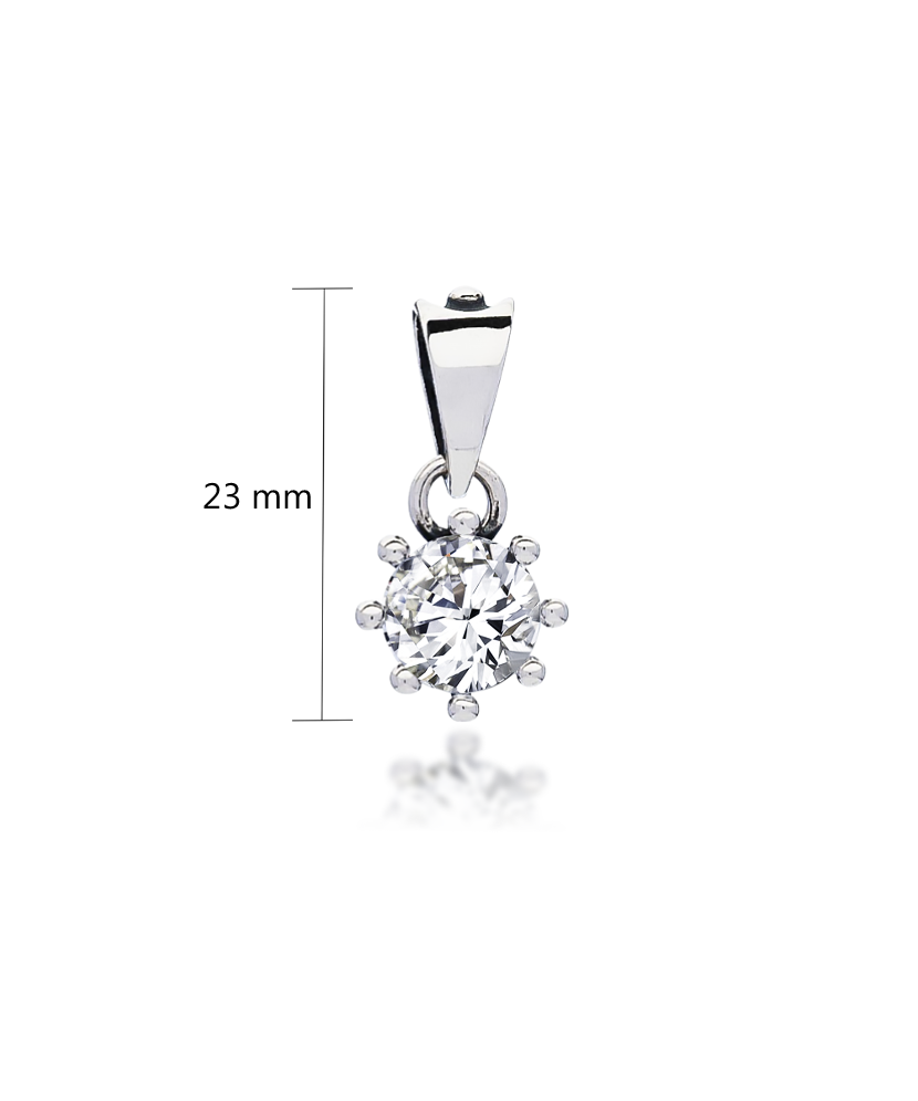 Sterling silver pendant with zirconium