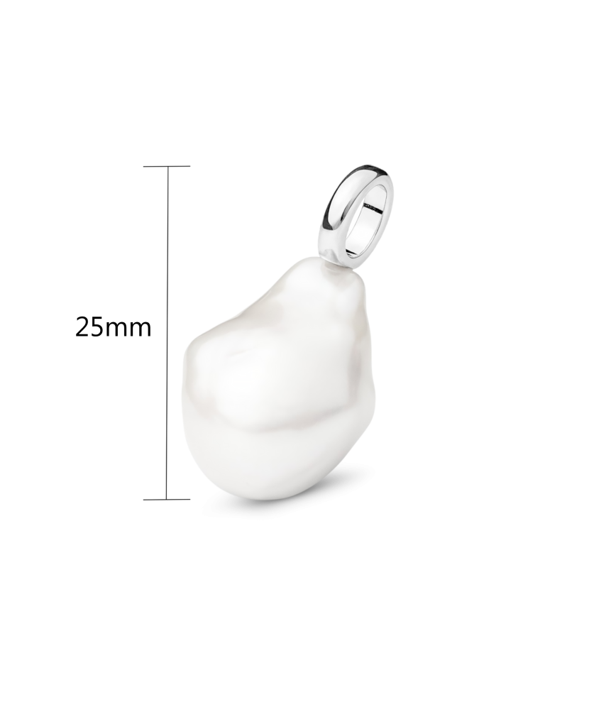 Sterling silver pendant with kasumi pearl