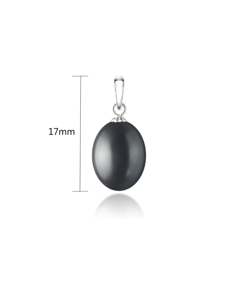 Pearl pendant with silver