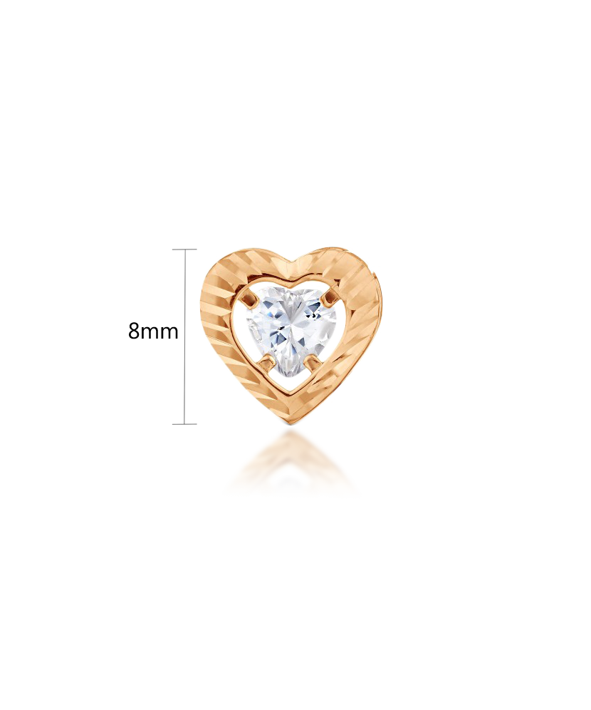 Gold pendant with zirconium