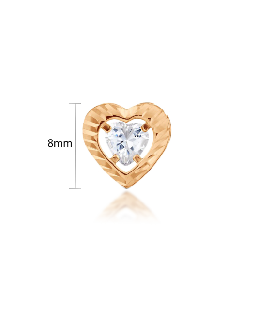 Gold pendant with zirconium