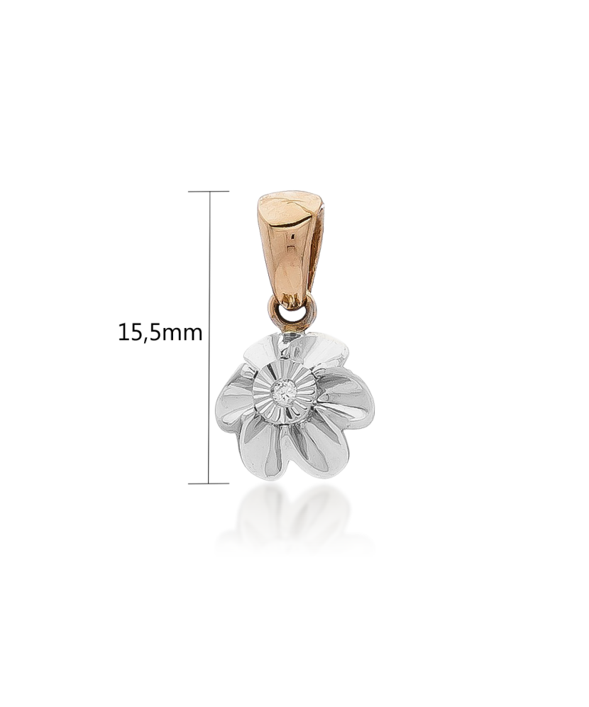 Auksinis pakabukas su briliantu  - Goldinga