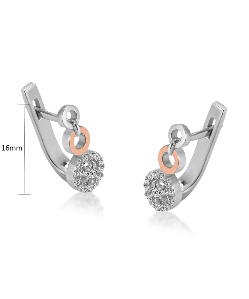 Gold plated sterling silver earrings with pearl