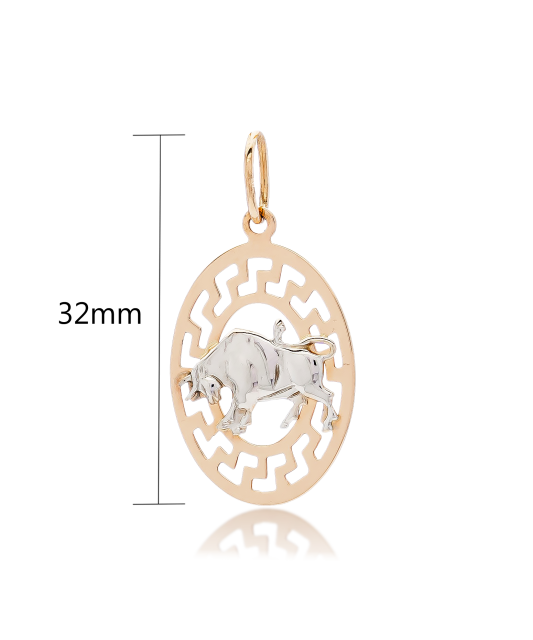 Gold pendant "Taurus "