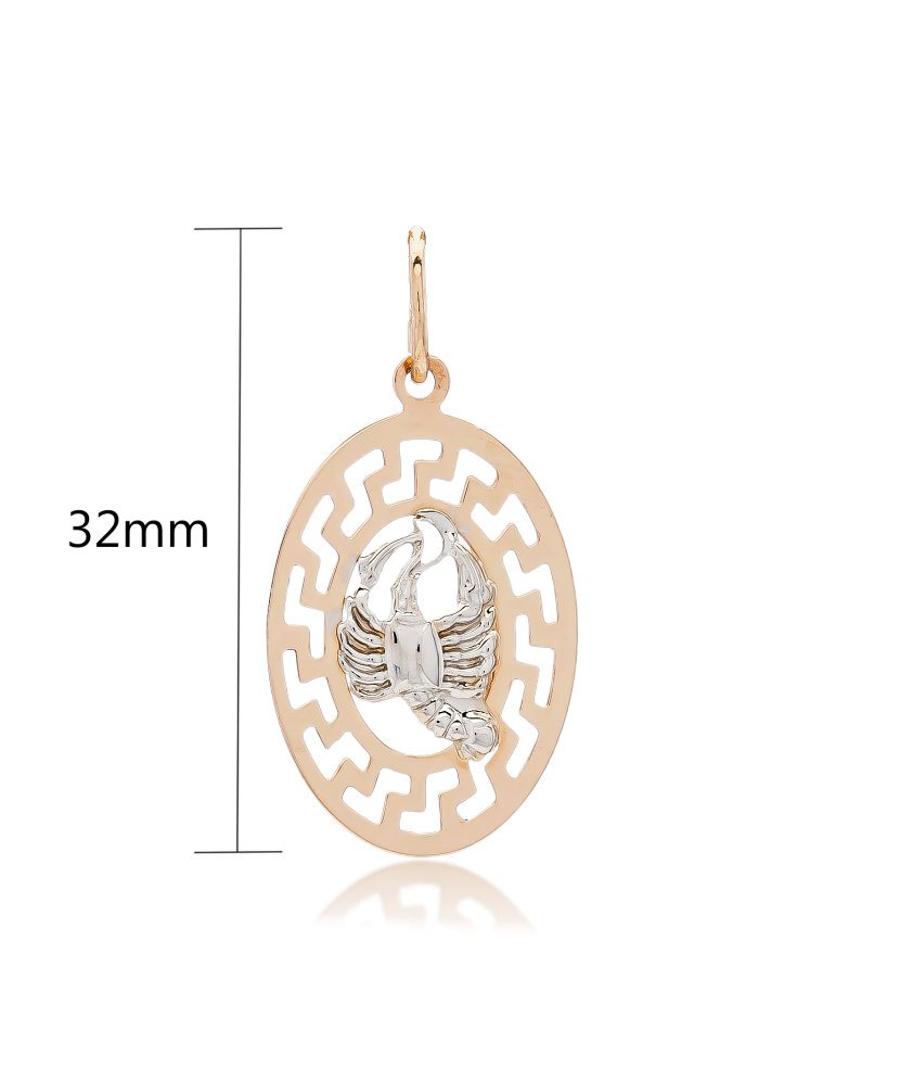 Gold pendant "Cancer "