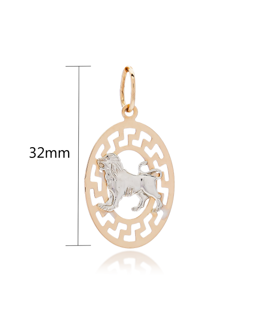 Gold pendant "Leo "