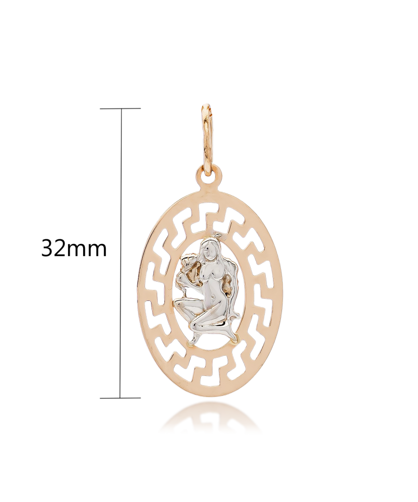 Gold pendant "Virgo "