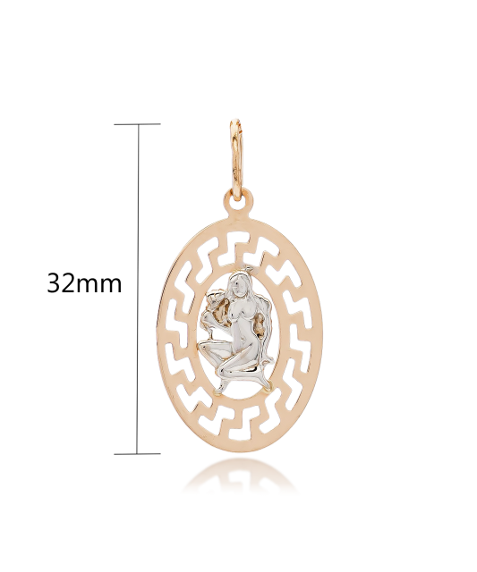 Gold pendant "Virgo "