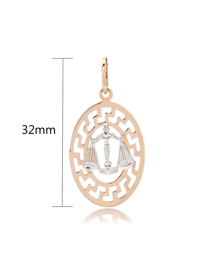 Gold pendant "Libra "