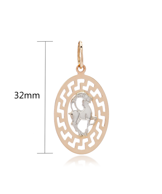 Gold pendant "Capricorn "