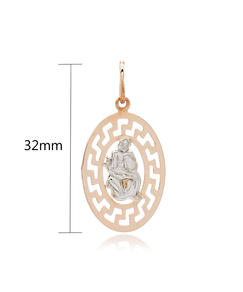 Gold pendant "Aquarius "