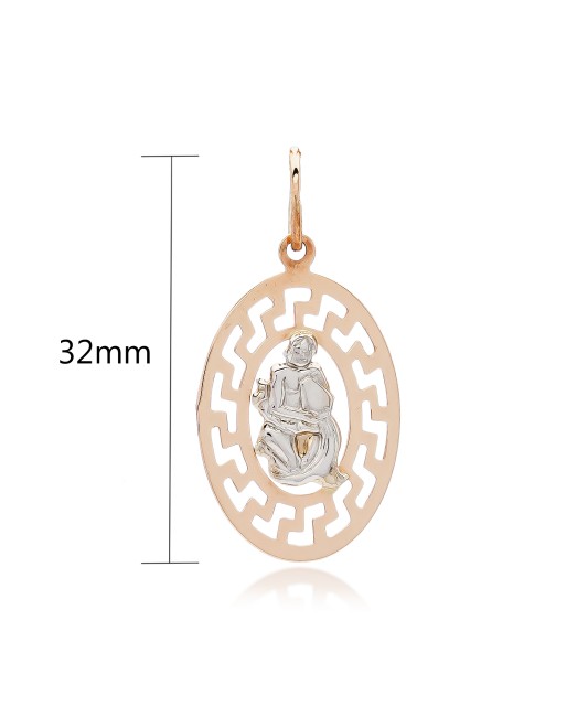 Gold pendant "Aquarius "
