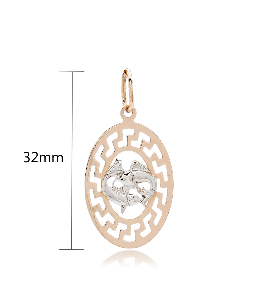 Gold pendant "Pisces  "