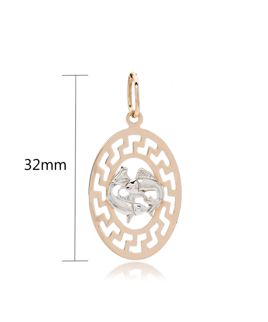 Gold pendant "Pisces  "