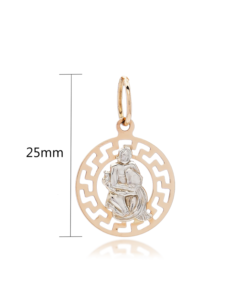 Gold pendant "Aquarius "