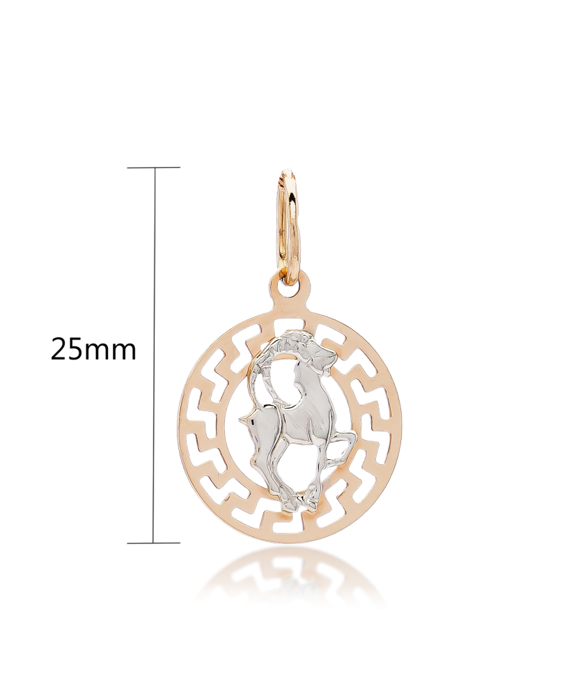 Gold pendant "Capricorn "